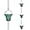 Green, variant on Rain Chain, 11.4FT Frog Rain Chains with 12 Cups, Functional and Decorative Replacement Downspout Rain Chains for Outside