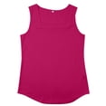 thumbnail image 4 of HUANBAI Women's Square Neck Shirt With Vest Design Cotton Tank Top, 4 of 5