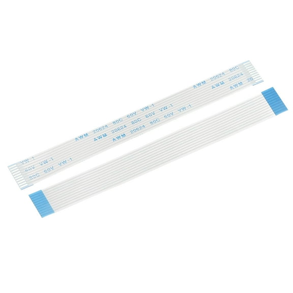 Uxcell Flexible Flat Cable Extension Cables 10 Pins 1.0mm Pitch 100mm A Type for DVD Player 20 Pack