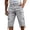 Light Gray, variant on OOOUM Cargo Capri Shorts for Men High Waisted Multi Pocket Work shorts Adjustable Drawstring Hem Summer Outdoor Bottoms Light Gray M