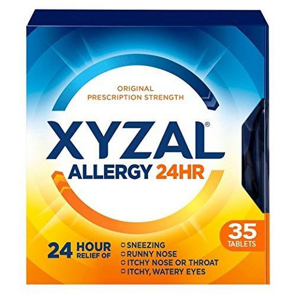 Xyzal Allergy 24 Hour - 35 Tablets, Pack of 4
