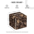 thumbnail image 4 of Balery Brown Camouflage Skull Porta Pañuelos de Cuero con Estampado – Funda Moderna Cuadrada para Caja de Pañuelos, Dispensador 5x5x5'', 4 of 7