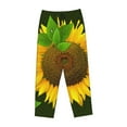 thumbnail image 4 of Fotbe Sunflower3 Women's Pajama Pants,Sleepwear Pants,Pj Bottoms Drawstring And Pockets-Small, 4 of 9
