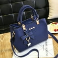 thumbnail image 2 of Women Leather Handbag Shoulder Bag Messenger Satchel Shoulder Crossbody Blue, 2 of 3