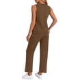 thumbnail image 3 of Fantaslook Womens Two Pieces Sets Summer Outfits Tank Tops and Wide Leg Pants Matching Sets Casual Loungewear, 3 of 8