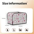 thumbnail image 5 of Yiaed Lilies Flowers Print Two Slice Bread Machine Cover, Universal Size Kitchen Appliance Cover for Bread Machine,Bread Machine Cover, 5 of 7