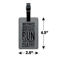 thumbnail image 5 of Supernatural Winchesters Run Toward Death Rectangle Leather Luggage Card Suitcase Carry-On ID Tag, 5 of 8
