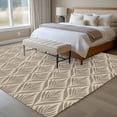thumbnail image 4 of 8'x10' Area Rugs, Brown Floral Indoor Outdoor Area Rug for Living Room Bedroom, Vintage Modern Geometric Abstract Art Washable Bathroom Rugs Kitchen Floor Carpet Mats Home Decor Aesthetic, 4 of 8