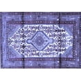 thumbnail image 1 of Ahgly Company Machine Washable Indoor Rectangle Persian Blue Traditional Area Rugs, 6' x 9', 1 of 4