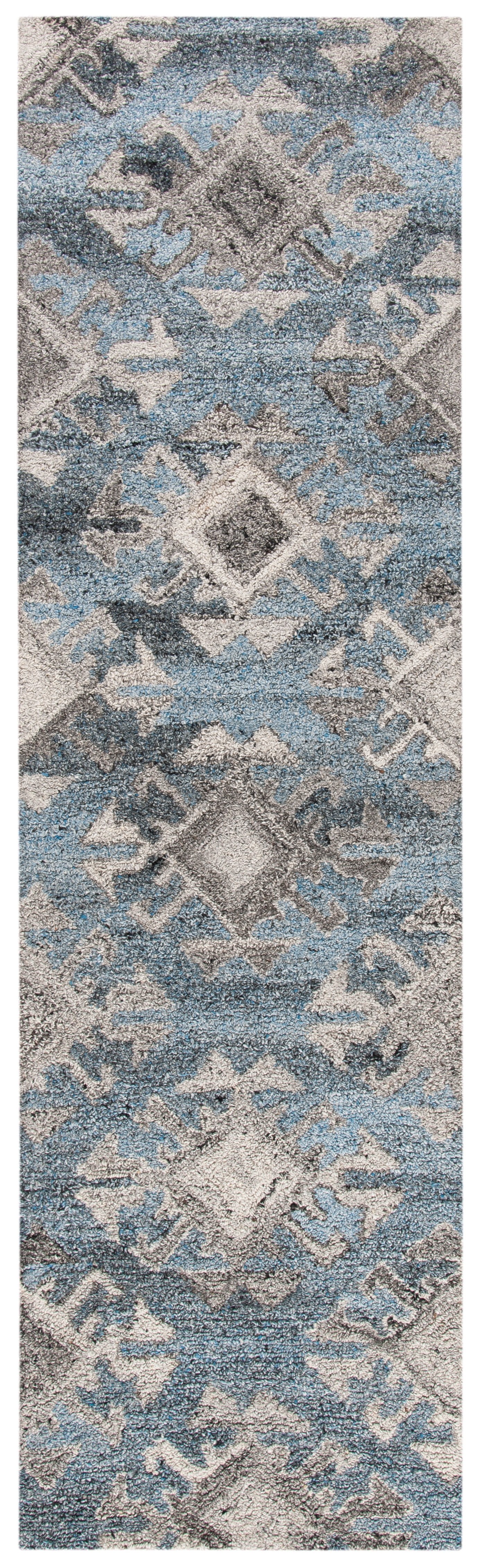 SAFAVIEH Abstract Asa Geometric Runner Rug, Gray/Black, 2'3" x 8'