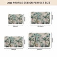 thumbnail image 4 of Summer Palm Trees Door Mat Indoor Outdoor, Vintage Botanical Tropical Leaves Non Slip Welcome Mat with Rubber Backing, Absorbent Fabric Front Door Mats Entryway Rug for Home Patio Entrance 16"x24", 4 of 8
