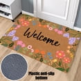 thumbnail image 4 of Spring Floral Welcome Doormat 31x19 Inch Indoor Outdoor Mat with Non Slip Backing for Front Door Porch Patio All Season Dirt Trapper, 4 of 6