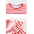 thumbnail image 4 of Bellafa Toddler Girl Long Sleeve Dress Stripe Flower Christmas Easter Cotton Casual Tunic Playwear Basic Shirt Party Dresses, 4 of 8