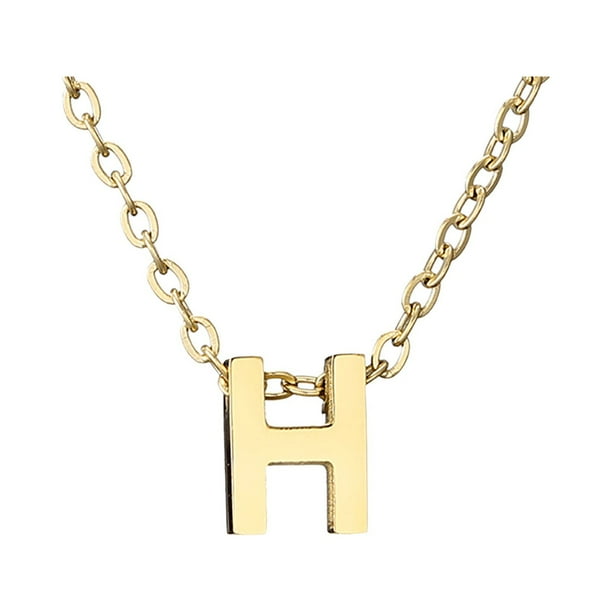 Delicado collar de oro para las mujeres lindo nombre de la letra gargantilla collares para niñas joyas