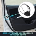 thumbnail image 2 of Actuador de cerradura de puerta eléctrica del lado del conductor trasero izquierdo para Nissan Armada 2005-2008 No.825017S00A Negro, 2 of 7
