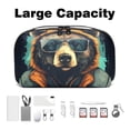 thumbnail image 3 of Bear Electronic Organizer Travel Case - Oxford Cloth Waterproof Travel Organizer for Computer Cable and Gadgets Storage, 3 of 6