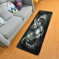 thumbnail image 2 of GZHJMY Tiger Black & White Non-Slip Runner Rug Area Rug Washable Rectangle Rug for Bedroom Living Room Bathroom Hallways Home Decor 72x24 Inches#123, 2 of 7