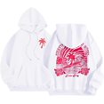 thumbnail image 1 of Pink Graphic Hoodie For Women 2024 Cute Preppy Sweatshirt Long Sleeve Drawstring Pullover Tops With Pockets, 1 of 5