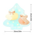 thumbnail image 2 of Stylish Metal Hanging Christmas Tree Wind Spinner - Festive Pastel Ornaments & Modern Design for Garden Decor, 2 of 7