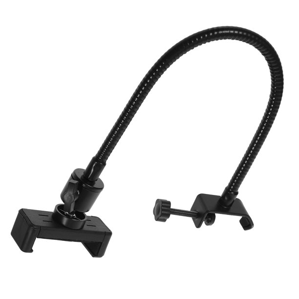 WASHWEPE Clip De Soporte Para Teléfono En Micrófono Negro Ajustable Para Uso En Micrófono Y