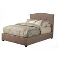 thumbnail image 3 of BenJara Poplar Wood Tufted Upholstered Queen Size Bed, Brown-Color:Brown, 3 of 3