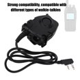 thumbnail image 3 of Talkie Earphone Adapter Head, Belt Clip Waterproof PTT, Button Activated PTT, for   , ABS Material, 3 of 7