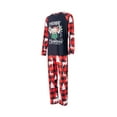 thumbnail image 4 of DuAnyozu Christmas Family Matching Pajamas Set Adult Kids Baby Deer Printed Tops+Plaid Pants Sleepwear Nightwear Set, 4 of 10