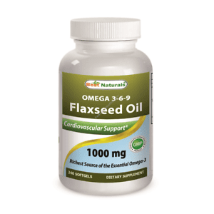 BEST NATURALS Flaxseed Oil 1000 mg 240 SFG