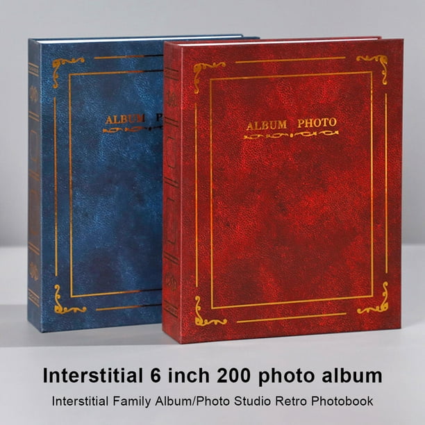 6 Inch DIY Photo Album Book Modern Commemorative 200 Pockets