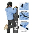 thumbnail image 4 of TACVASEN Women's Winter Waterproof Windproof Snow Ski Jackets Warm Thermal Fleece Thick Hooded Coat with Multi-Pockets for Outdoor Hiking Snowboarding Light Blue XL, 4 of 8