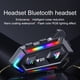 thumbnail image 4 of Bluetooth 5.0 Casco de Motocicleta Auriculares Auriculares Interfono Inalámbrico Manos Estéreo RGB Luces Coloridas Auriculares, 4 of 7