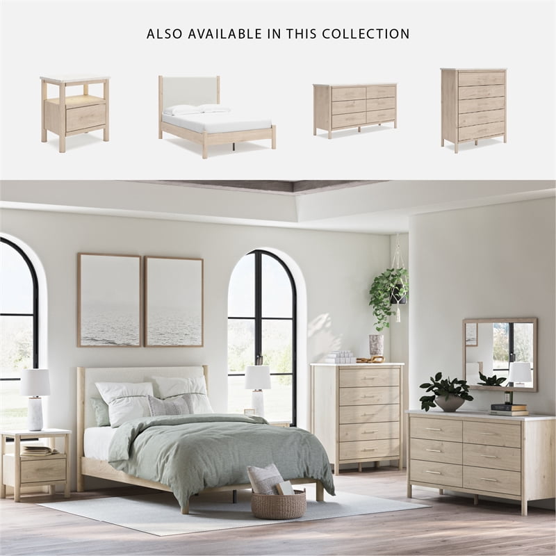 Ashley Furniture Cadmori Brown & White Dresser