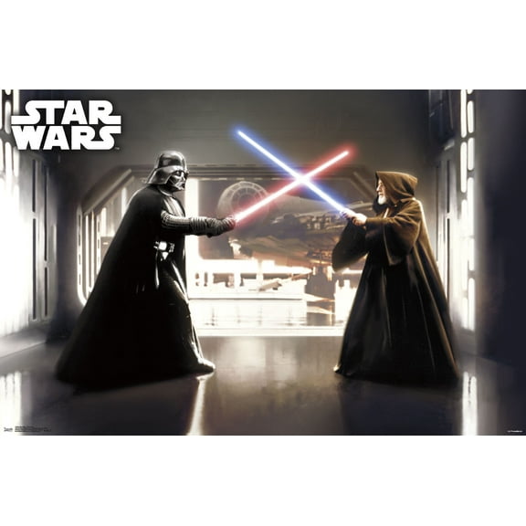 Star Wars: Saga - First Duel Wall Poster, 22.375" x 34"