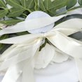 thumbnail image 4 of AMERTEER Wedding Chair Decorations Set Wedding Chair Signs Floral Wedding Flowers Wedding Aisle Chair Decorations Artificial Flowers with Chiffon Ribbons for Wedding Ceremony Party, 4 of 5
