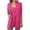 Hot Pink, variant on Women 's 3 Piece Solid Business Blazer Pant Suit Set for Work Office Outfits Women Sets Solid Three-piece Women's Suit With Vest + Suit Jacket + Shorts Hot Pink XXXL