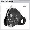thumbnail image 5 of Climbing Fall Protection Device, Climbing Ascender Fall Protection Belay Device, Aluminum Alloy Climbing Rope Grab, Rock Climbing Rope Grip for Mountaineering, Tree Arborists, Rescue, Aerial Work, 5 of 5