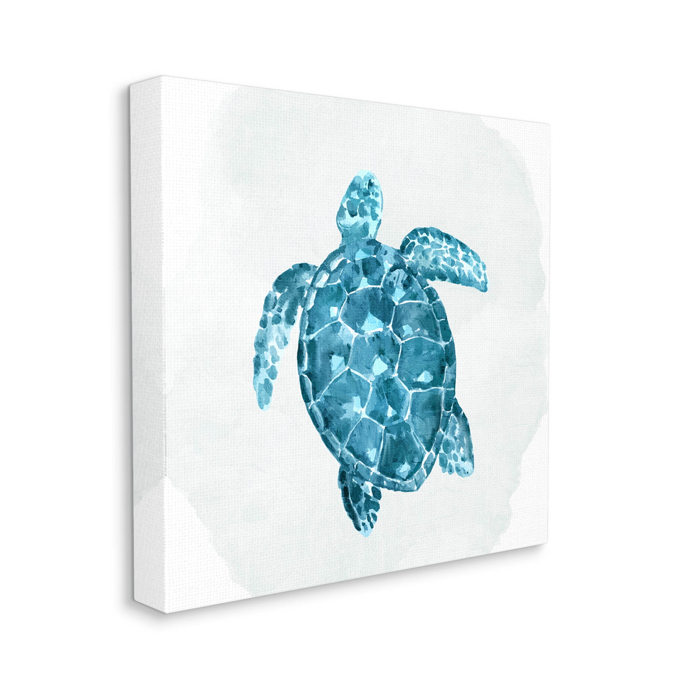 Stupell Industries Aquatic Sea Life Tortoise Graphic Art Gallery Wrapped Canvas Print Wall Art, Design by Kim Allen
