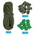 thumbnail image 4 of 16 Yard Elastic Bungee Cord & Single Hole Cord Lock & Double Hole Spring Toggle Stopper, Army Green 12 Pack, 4 of 6