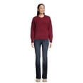 thumbnail image 2 of Time and Tru Women's Long Sleeve Eyelash Crewneck Pullover Sweater, Sizes XS-XXL, 2 of 5