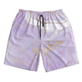 thumbnail image 3 of Uemuo Lavender Glitter Foil Stripes Pattern Men's Swim Trunks Hawaiian Beach Bathing Suit Swimsuits Beach Quick-Dry Shorts with Pockets-X-Large, 3 of 9