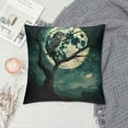 thumbnail image 2 of Orinice Owl Night Moon Graphic Decorative Cushion Throw Pillow Cover for Home Couch Living Room Bed Sofa - Aesthetic Decor for Car Bedroom - 1PC 18x18in, 2 of 5