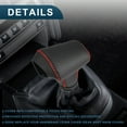 thumbnail image 4 of Funda de pomo de cambio de marcha Unique Bargains para Kia Rio 4 K2 Sportage 2017 2018 con costuras, funda de palanca de cambios duradera de piel sintética 1 pieza negra, roja, 4 of 7