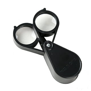 10x Magnifying Magnifier Glass Jewellers Eye Foldable Jewelry Loop Loupe(Golden)  