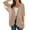 Beige, variant on Clearance! Lisingtool Swimsuit Coverup for Women Women's Solid Color Fashionable Casual Chiffon Short Sleeved Up Khaki