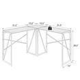 thumbnail image 6 of L-Shaped Computer Desk, Industrial Office Corner Desk - Split Into 2 Rectangle Desks, Wood Tabletop Home Gaming Desk with Metal Frame, Large 2 Person Table for Home Office Workstation, 6 of 10