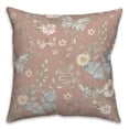 thumbnail image 2 of Creative Products Butterflies On Maroon 18 x 18 Spun Poly Pillow, 2 of 3