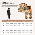 thumbnail image 4 of Disketp Fall Farmhouse Pumpkins Pajamas Set Long Sleeve Sleepwear Womens Button Down Nightwear Pj Sets-{designName}-Small, 4 of 7
