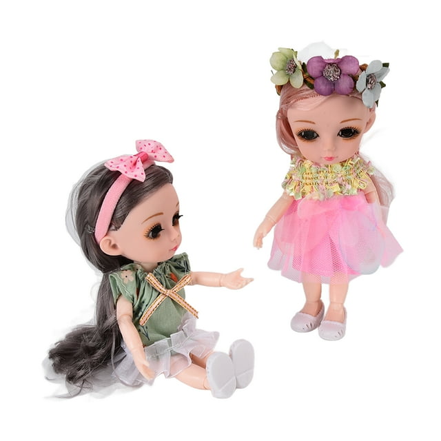 Muñeca BJD, 2 piezas EN71 Muñeca BJD Muñeca de simulación Juguetes Muñecas para bebés Funcionalidad versátil