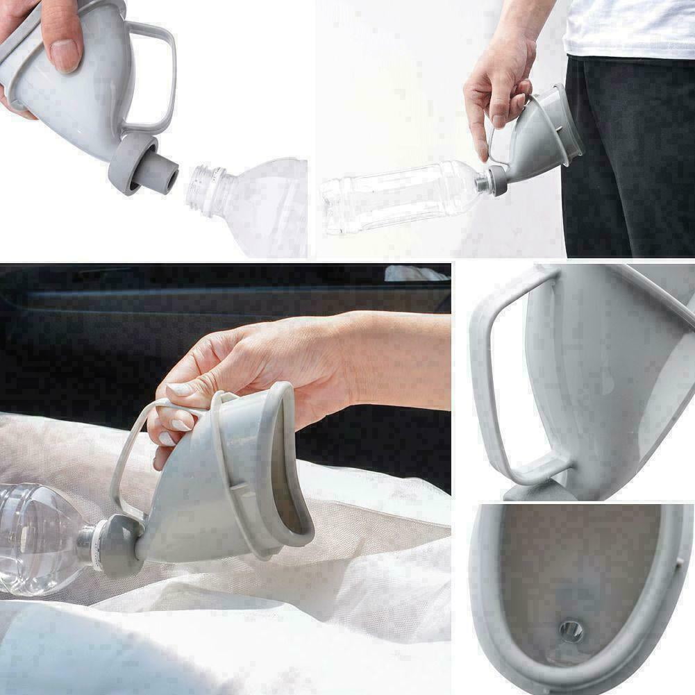 Unisex Portable Potty Pee Funnel Adults Emergency Urinal C8B4 Device F7U7 