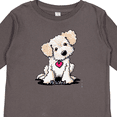 thumbnail image 4 of Inktastic Cream Doodle Pup Boys or Girls Long Sleeve Toddler T-Shirt, 4 of 5